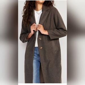 Old Navy soft-brushed long overcoat